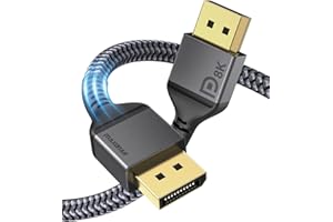 8K DisplayPort kabel 1.4 Maxonar 3M/10FT DP1.4 kabel DisplayPort HBR3 8K@60Hz 4K@60Hz/144Hz/120Hz 5K@60Hz 2K@165Hz/240Hz Display Port do gamingowego monitora karta graficzna zgodna z normą VESA