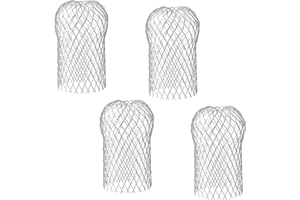 Orssmigs 4 Pièces Crapaudine de Gouttière, Grillage Gouttiere Filtres de Gouttière en Aluminium Gardes de Gouttière en Métal Grille Gouttiere Feuilles pour Maison Avant-Toit Tuyau de Descente
