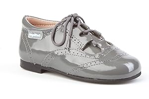ANGELITOS Zapatos Inglesitos Charol para Niños Todo Piel mod.1505. Calzado Infantil Made in Spain, Garantia de Calidad.