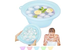 Musiwanna Face Ice Bath Bowl, Silikon Faltbares Waschschüssel für Gesicht, Eisbadschale Gesicht, Portable Ice Facial Folding Washbasin, Quick Cooling Wash Basin für den Heimgebrauch oder Unterwegs