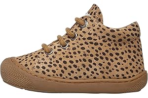 Naturino Cocoon-Lauflernschuhe aus Veloursleder mit Animal-Print-EIS