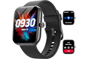 YOEVER Smart Watch for Men Women, Answer/Make Calls,[1.91"HD Screen] Smart Watches for iPhone/Samsung/Android, Alexa Built-in,Fitness Watch with Heart Rate Sleep SpO2 Monitor,IP68 Waterproof, 100+ Sports