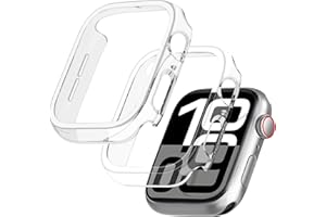 GEEDOOWIN 2 Stück [Nein Displayschutz] Schutzhülle für Apple Watch Series 10 46mm, Ultradünne Rundum Rahmen Stoßstange hülle, Schockfest Hart PC Gehäuse Schutz für iWatch 46mm zubehör, klar