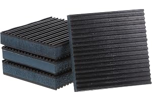 QUARKZMAN 4 st gummi vibrationsdämpare 10 x 10 x 10 cm isolering vibrationsabsorberande dyna dämpningsmatta halkskydd buller