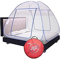 Good knight Mosquito Net for Double Bed, King-Size, Strong 30GSM net, High Durability, Foldable, Corrosion Resistant…