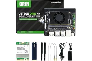 Yahboom Jetson Orin NX Development Kit 157 Tops WiFi 256GB SSD Ubuntu 22.04 System AI Smart Robot Kit Heat Dissipation Suitable for Electronic Projects, Programmierung (Orin NX 16GB Dev kit)