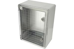 Cuadro Eléctrico de Superficie IP65 400x300x170 mm - Armario de Distribución en ABS con Puerta Transparente y Placa de Montaje Galvanizada - Caja Estanca Interior y Exterior - Horoz Electric