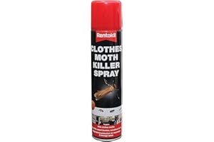 Rentokil PSC100 Clothes Moth Killer Spray, Black,4.8x4.8x23.7 cm