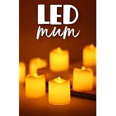 8 Adet Mini Led Mum Seti Pilli Dumansız Alevli Ledli Dekoratif Yapay Mum Dekor Işığı (8 Adet (Mat Beyaz 4,5 cm))