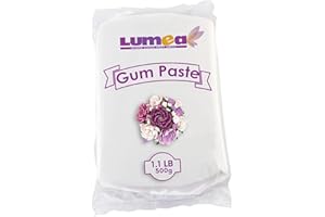 Dekozauber24 Flower paste, 500g, white, gum paste, icing, flexible and strong, edible cake decoration sugar paste