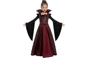 SPOOKTACULAR CREATIONS Spooktacular Creation Set costume da vampiro nobile per bambina e ragazza Halloween dress up party Giochi di ruolo Cosplay Carnevale Festa a tema vampiro