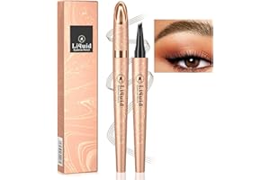 Weixinbuy Microblading Eyebrow Pen Long-lasting, 4D Four-Tip Waterproof Eyebrow Pencil, Liquid Eye Brow Pencil Smudgeproof Easy to Use for Fine Natural Strokes (1# Light Brown Eyebrow Pencil)