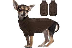 ALAGIRLS Klasyczny sweter swetry dla psów ubrania dla kotów dla chłopców dziewcząt, miękki golf ciepłe polarowe swetry dla szczeniaków, wiosna jesień zima ciepłe stroje dla zwierząt domowych, odzież,