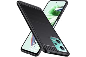 Natbok Funda para Xiaomi Redmi Note 12 5G/Poco X5 5G,TPU Suave Fibra de Carbono Flexible Carcasa,Anti-Raspaduras,Antideslizante Carcasa Funda para Redmi Note 12,Negro