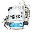 BioTechUSA 100% Pure Whey | Protein Powder with BCAA and Glutamine | Gluten-Free, Palm Oil Free | 21g Protein per Serving, 2.27 kg, Black Biscuit