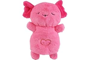 BTFO Spiacy Aksolotl, Uspokajajacy Pluszowy Aksolotl Uspokajajaca Zabawka Aksolotl Pluszowy Spiacy Kolega z Muzycznymi Swiatlami i Rytmicznym Ruchem(Rózowy)