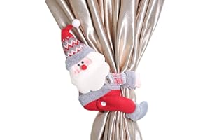 LAEMILIA Lemilia, fermatenda per Tende, Mini Bambola Giocattolo Prop Carino, Babbo Natale, Pupazzo di Neve, Alce di Natale, Decorazione per la casa