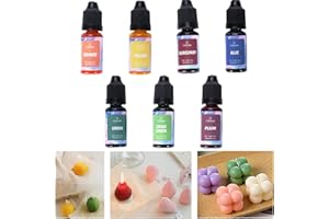 AOMiGT Colorante per Cera di Candela, 7 Colori, Liquido, 10ml