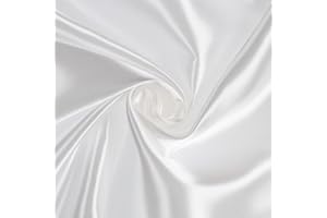 Mondo Tessuti – Pannello Raso Morbido Tinta Unita 100x150cm (Bianco)