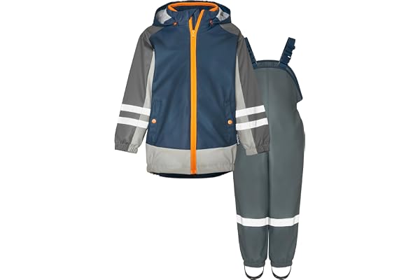 Playshoes Regenanzug gefüttert Regnset, Fleece 3-i-1 marinblå, 80 (2-pack) Unisex-barn och tonåringar, 3 i 1 fleece marinblå, 80