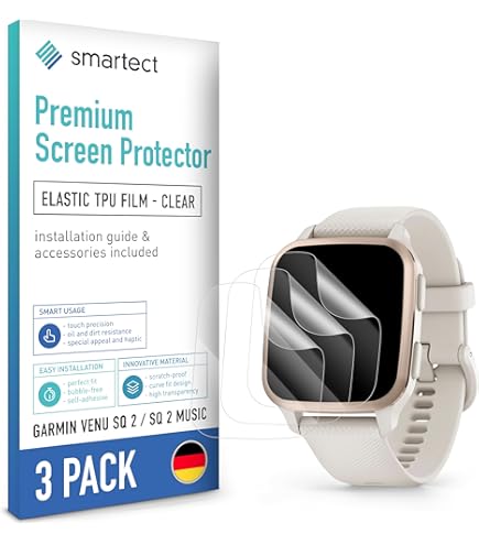Pellicola Protettiva Per Garmin Venu Sq - 4 Pezzi Flessibili E Trasparenti - Foto 4