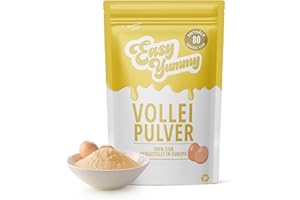 ‎EASY YUMMY EASY YUMMY - Volleipulver (1kg), Ideal für Rührei, Kochen und Backen, 100% Eipulver