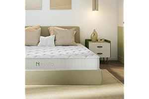 Novilla Materasso 160x200, Materasso a Molle Insacchettate Indipendenti e Schiuma Confortevole Altezza 20cm, Materasso Matrimoniale in Alto Resilienza e Isolamento del Movimento