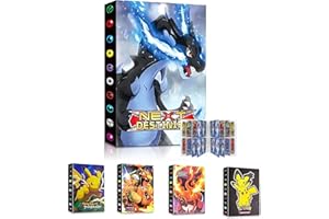 Ciovou Sammelkarten Album mit 30 Seiten 240 Karten, Sammelalbum für Pokemon Karten