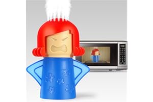 Angry Mama Microwave Oven Steam Cleaner, Spardar Microwave Cleaner Disinfects With Vinegar and Water for Kitchens, The Fun and Easy Way to Steam Clean Crud with Amazing Results