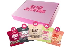 PÄNDY 10 Mix Sockerfritt Godis Mix, Multipack, 1g socker, 10x 50g