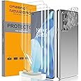 NEWZEROL 3 Stück Displayschutz + 3 Stück Kameraschutz Kompatibel für Oneplus 9 Pro, [ Fingerabdruck-ID] Blasenfreie Klar HD W