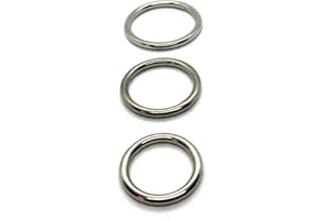 FIXITFLO ‘O’ Rings welded polished Marine Grade A4 Stainless Steel 316. Pack of 2 Rings (4mm x 35mm id)