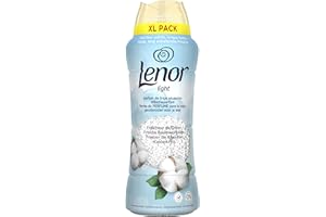 Lenor Light Parfum De Linge En Perles, Environ 41 Lavages (495g), Parfum Fraîcheur de Coton, Jusqu'à 12 Semaines De Fraîcheur Continue, Même Dans L'Armoire, Grand Format