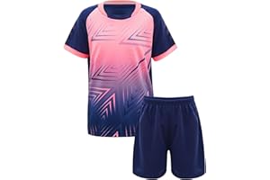 Jowowha Kinder Sport Kleidung Set Jungen Mädchen Sports Trikots Kurzarm T-Shirt und Shorts Sport Trainingsanzug Fussball Basketball Kleidung