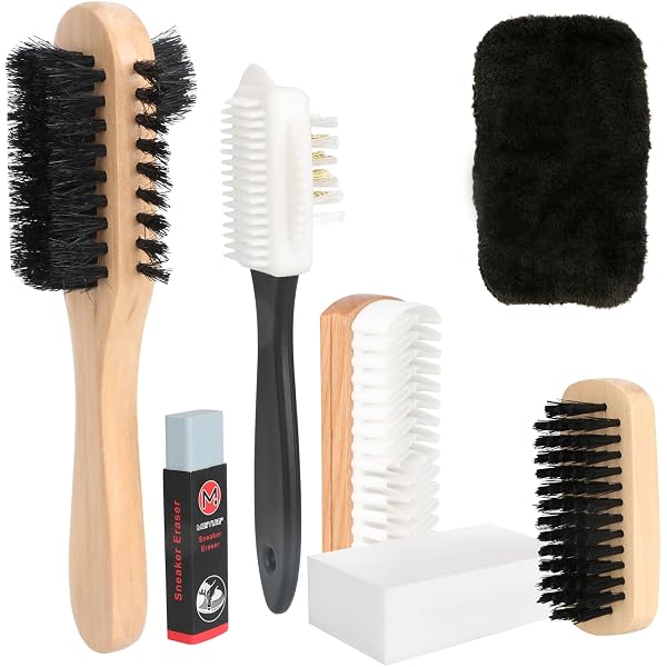 Brosse 4 En 1 Pour Nubuck Et Daim - Poils Laiton, Nettoie Chaussures, Bottes, Sacs, Angles Difficiles - 2