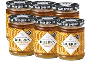 Duerr's Fine Cut Seville Orange Marmalade | Pack of 6 x 340g | Traditional Marmalade Made With the Finest Pieces of Orange Zest | Soft Flavour and Texture