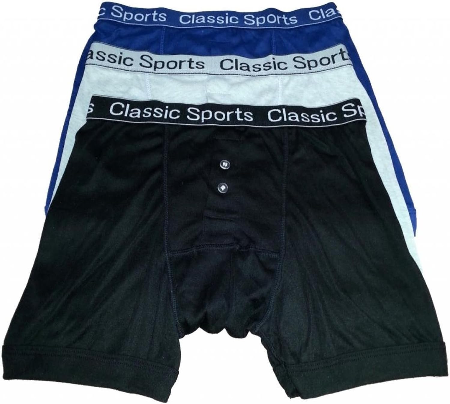 HDUK Mens UnderwearClassic Sports Mens Boxer Shorts Assorted Colours Underwear Trunks Pack of 3 (X-Large, Assorted)