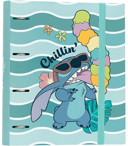 Carpetta SNOOPY LOVE Con 4 Anelli 35mm E 100 Fogli A4 – Quadretti 5mm – Blocco Rigido Per Scuola – Blu Chiaro - 3