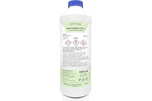 ‎CENTRA24 Centra24 Salmiakgeist 25% 1 Liter, Ammoniaklösung 25%, Reinigen, Bleichen, Labor, Fleckenentferner für Öl und Fett