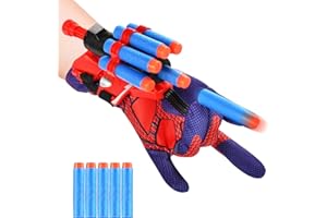 Niumowang Gant de Lanceur, Lanceur de Toile Spiderman, Lanceur de Toile, Gant de Lanceur Spide-rman, Gant Spiderman, Spide Jouet Gant pour Enfants