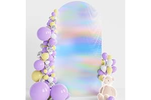 Wokceer Hochzeitsbogen-Abdeckung, Spandex, passgenaue Hochzeitsbogenabdeckungen für runde Oberbögen, Hintergrundständer, Abdeckung für Geburtstagsparty, Zeremonie, Bankett, Dekoration