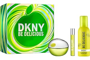 DKNY Be Delicious Set Regalo da Donna - Eau de Parfum 100ml, Formato de Viaggio 15ml, Mousse da doccia 150ml - Fraganza Floreale Fruttata Persistente
