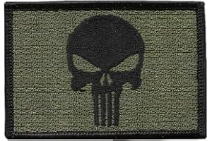 Titan One Europe - Tactical Camo Skull Military Morale Patch Calavera Verde Parche Táctico Militar