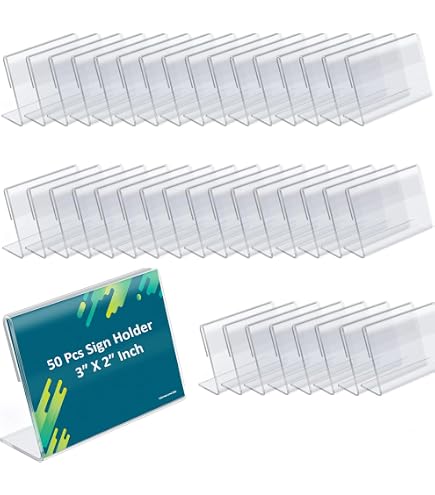 10 Pack Acrylic Brochure Holder,4 X 7.9 Inches Plastic Flyer Display Stand, Clear