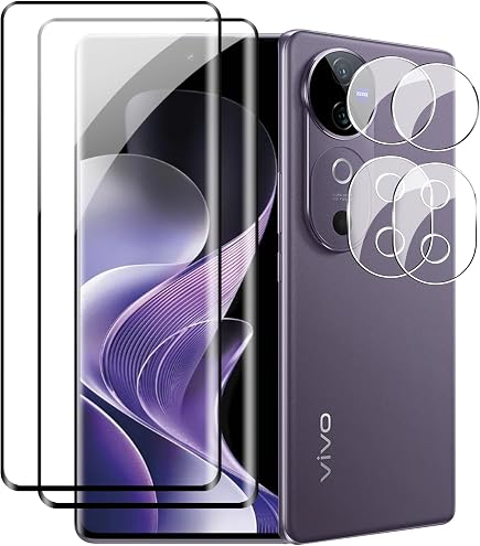 KIT N.2 PELLICOLE (2 PACK) Compatibile con ZTE V40 VITA 8045 / Blade A72 4G A72S A7050 Pellicola VETRO temperato protezione ANTIURTO antigraffio FULL glass 9d