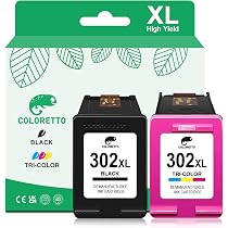 Cartucho De Tinta Compatible HP 302XL Negro - Alta Capacidad 500 Páginas, Para Deskjet, Envy, Officejet