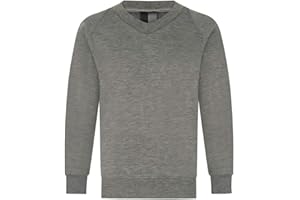 SCHOOL UNIFORM 365 School Uniform Unisex Girls Boys V-Neck Sweatshirt