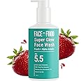 Face Food Organics Super-Glow Facewash+Mask | For Men & Women | Oily, Dry, Acne-Prone, Combination Skin | Dark Spot Reduction | Cleanses, Brightens, And Revitalizes | 100Ml