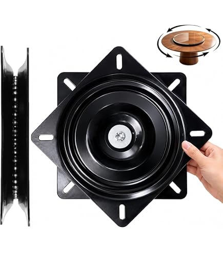 AKOLAFE 2x 360° Drehteller 197mm Schwerlast 250kg – Drehlager Aus Stahl Für Möbel & Stühle
