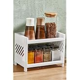 Rotanev Two Tiers Bathroom Kitchen Cabinet Organizer Shelf Very Useful Shelving Unit